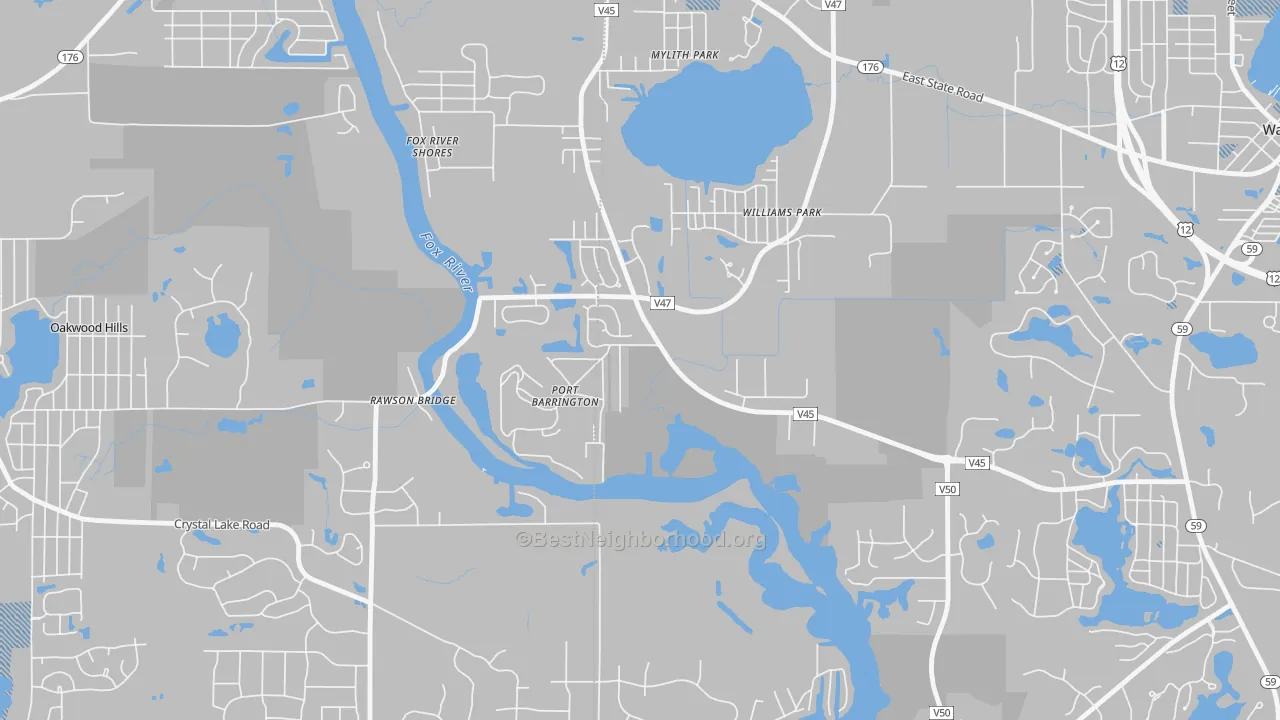 Transit Grade map of Port Barrington, IL