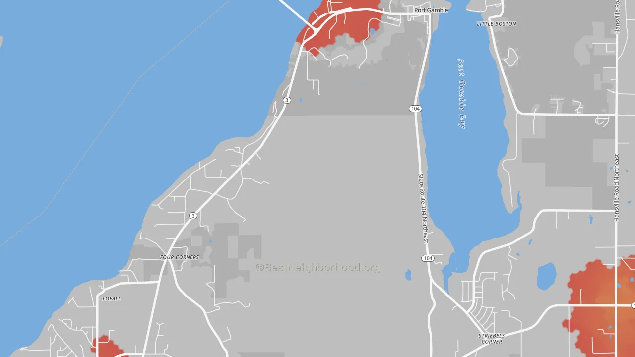 Transit Grade map of Port Gamble, WA