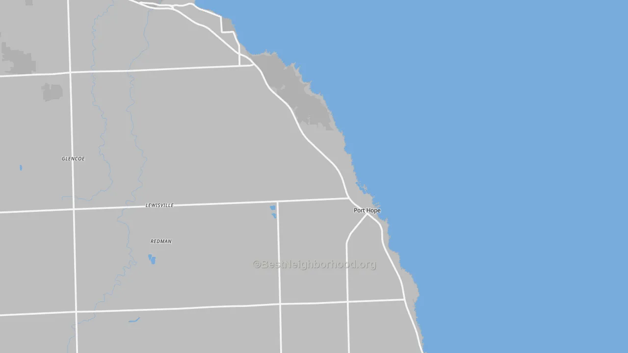 Transit Grade map of Port Hope, MI