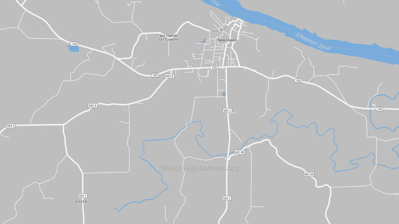 Transit Grade map of Port Hudson, MO