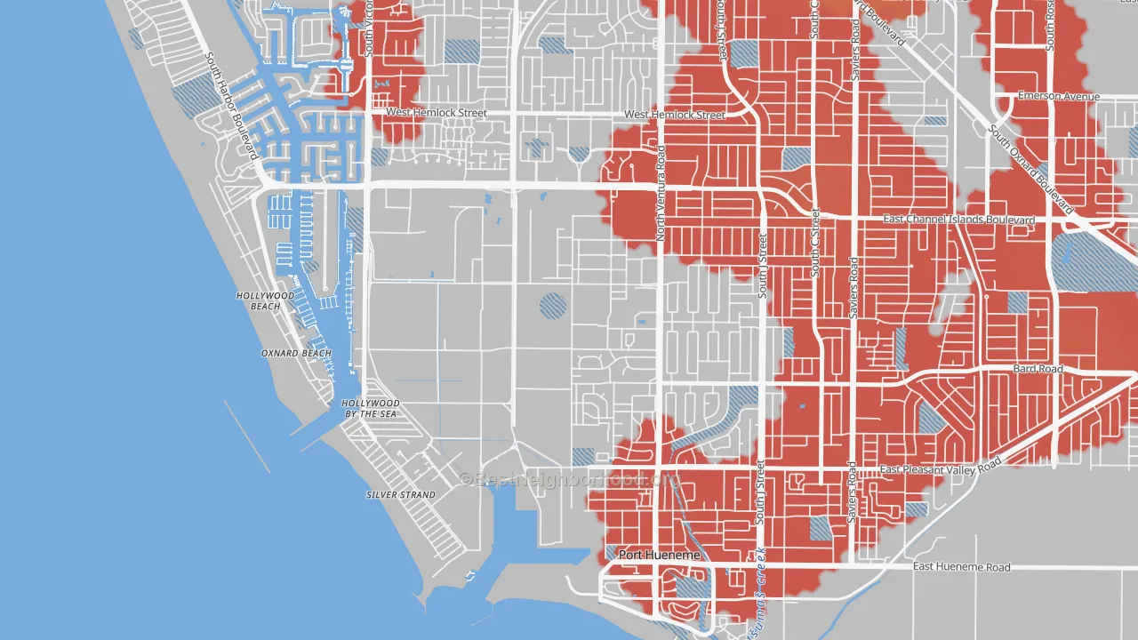 Transit Grade map of Port Hueneme Cbc Base, CA