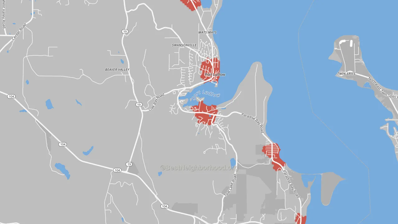 Transit Grade map of Port Ludlow, WA