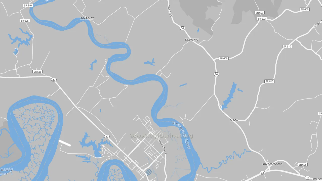Transit Grade map of Port Richmond, VA