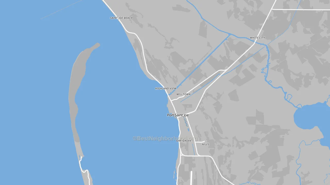 Transit Grade map of Port St. Joe, FL