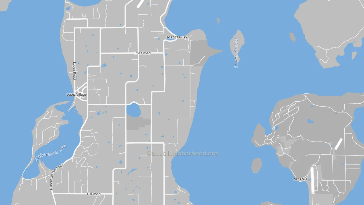 Transit Grade map of Port Stanley, WA