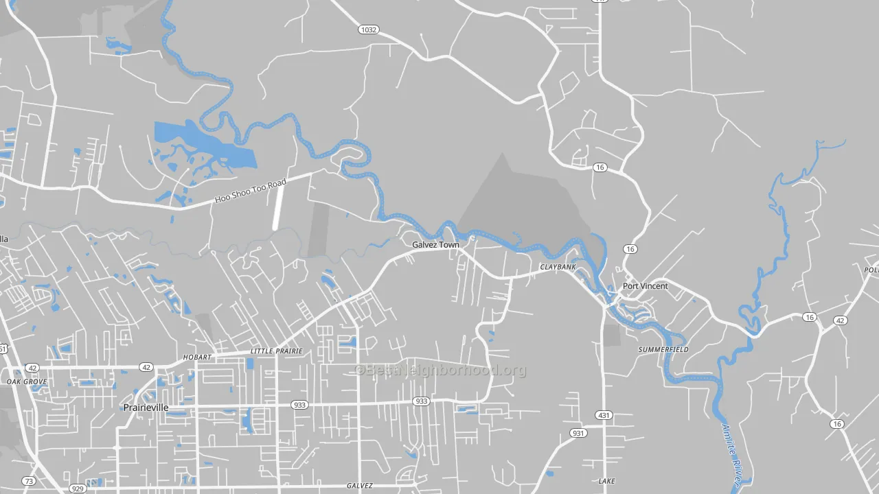 Transit Grade map of Port Vincent, LA