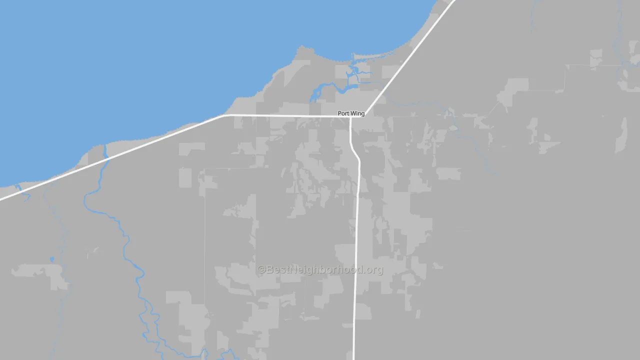 Transit Grade map of Port Wing, WI