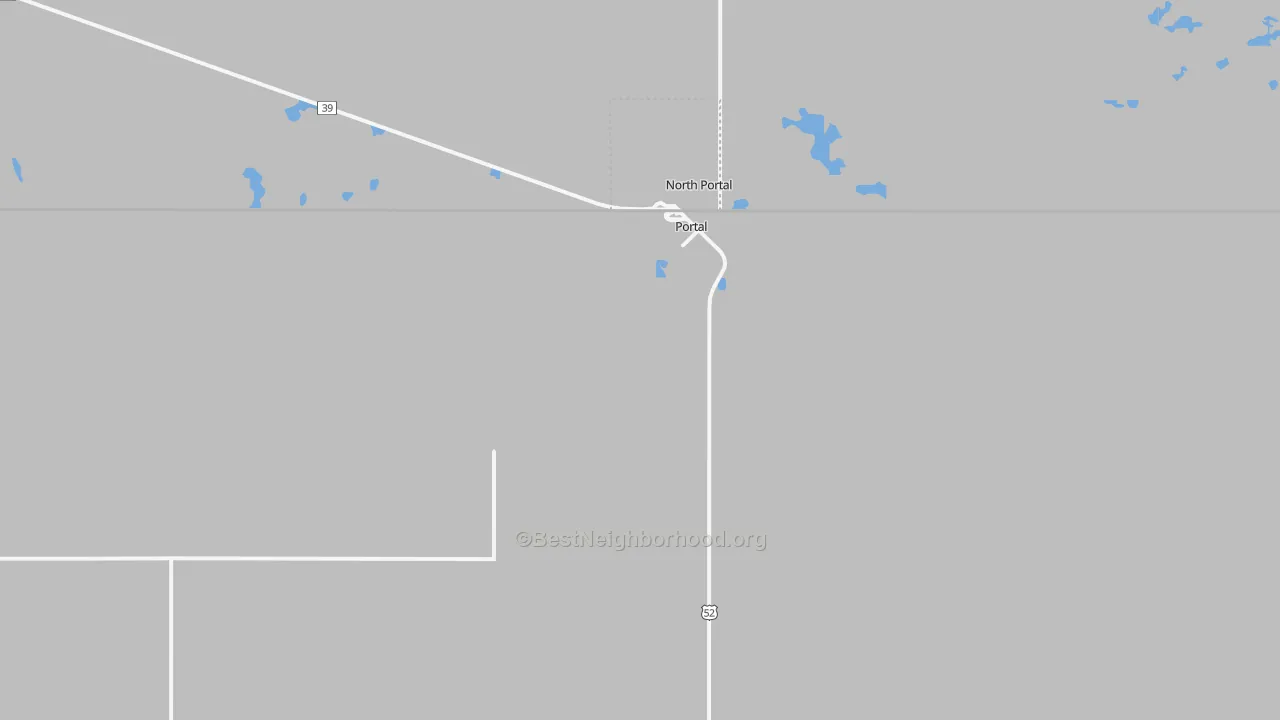 Transit Grade map of Portal, ND