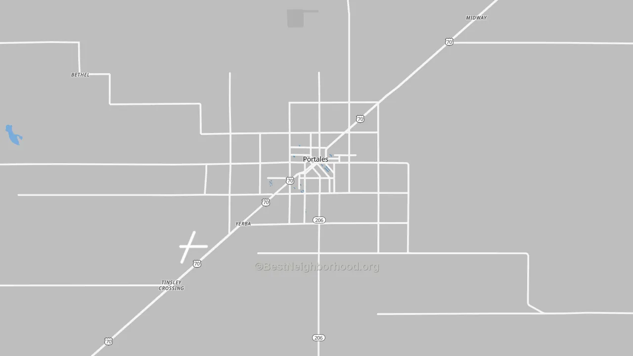 Transit Grade map of Portales, NM
