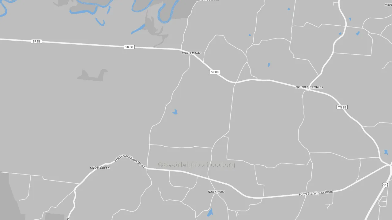 Transit Grade map of Porter Gap, TN