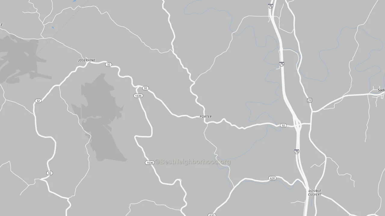Transit Grade map of Porter, KY