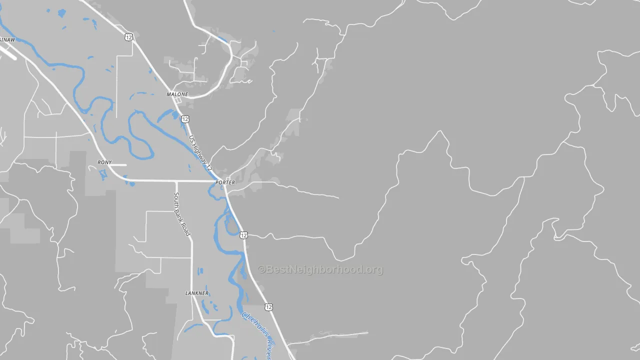 Transit Grade map of Porter, WA