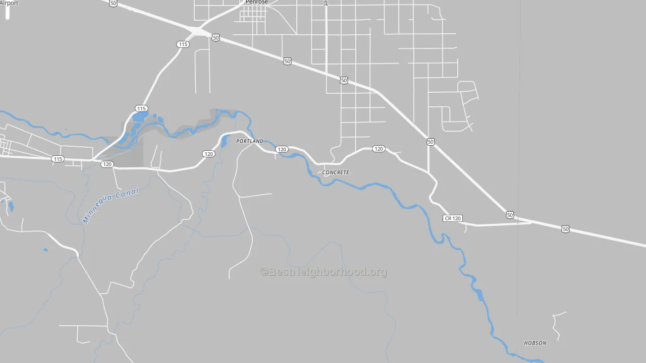 Transit Grade map of Portland, CO