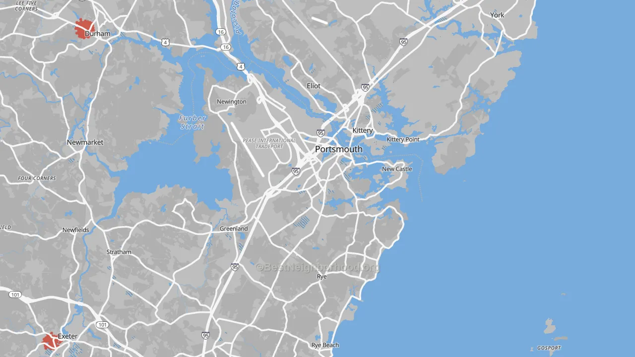 Transit Grade map of Portsmouth, NH