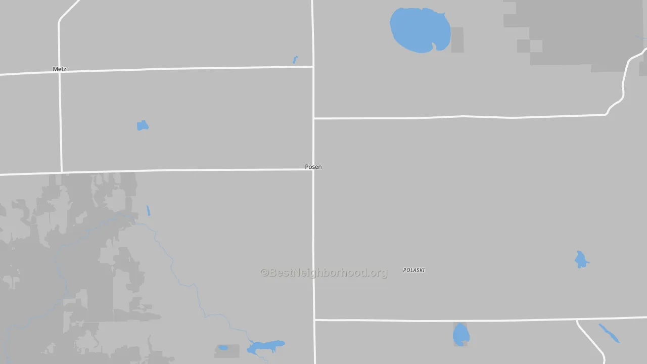 Transit Grade map of Posen, MI