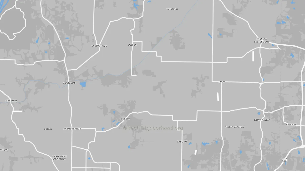 Transit Grade map of Posey County, IN