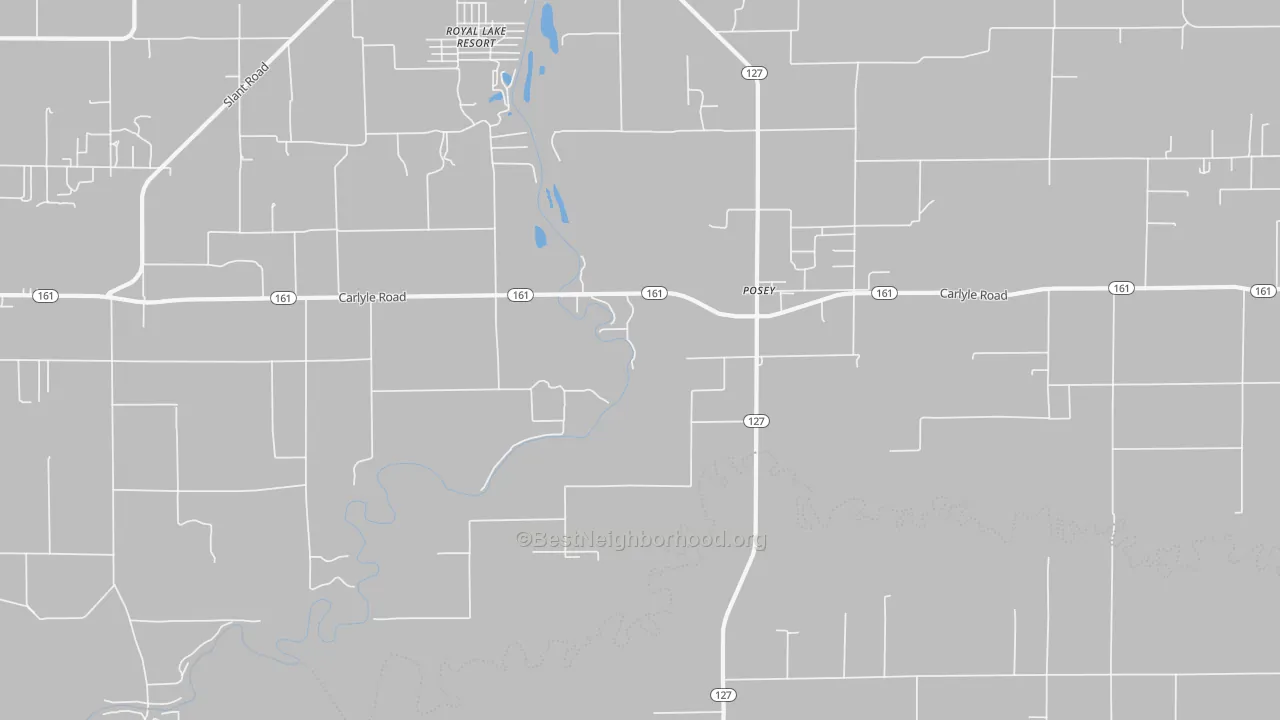 Transit Grade map of Posey, IL