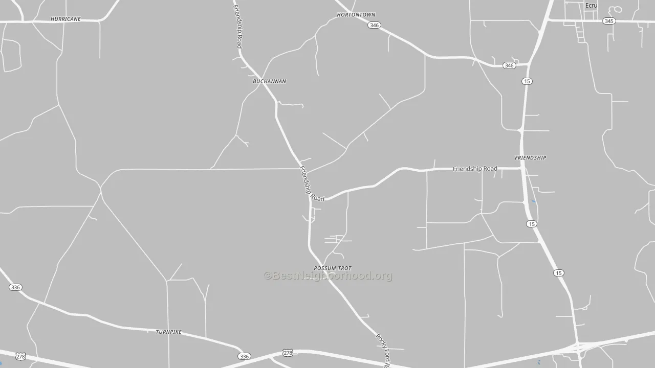 Transit Grade map of Possum Trot, MS