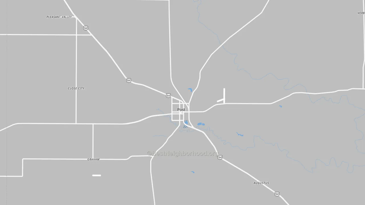 Transit Grade map of Post, TX