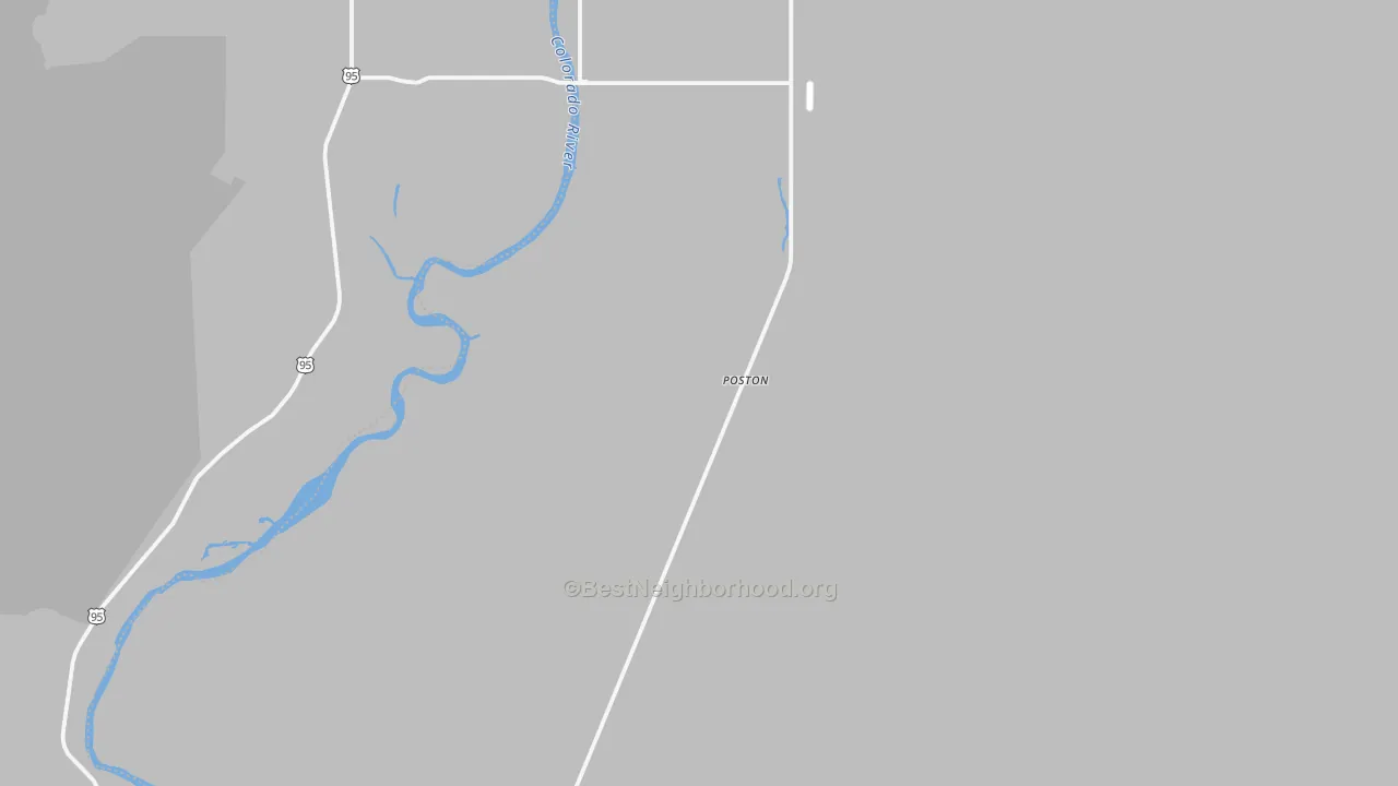 Transit Grade map of Poston, AZ