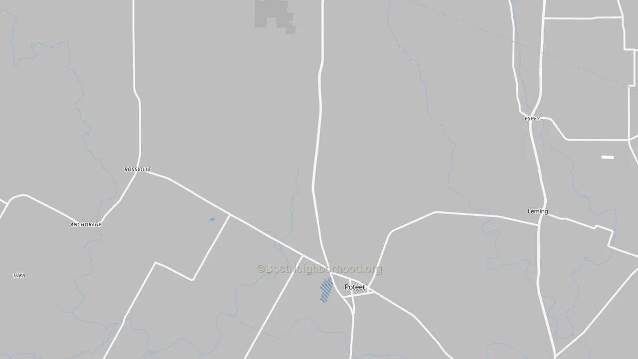 Transit Grade map of Poteet, TX