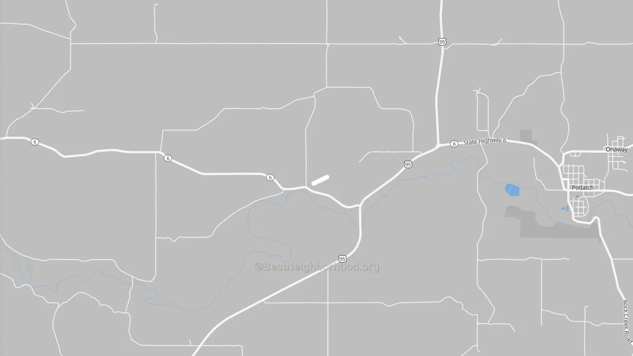 Transit Grade map of Potlatch Junction, ID