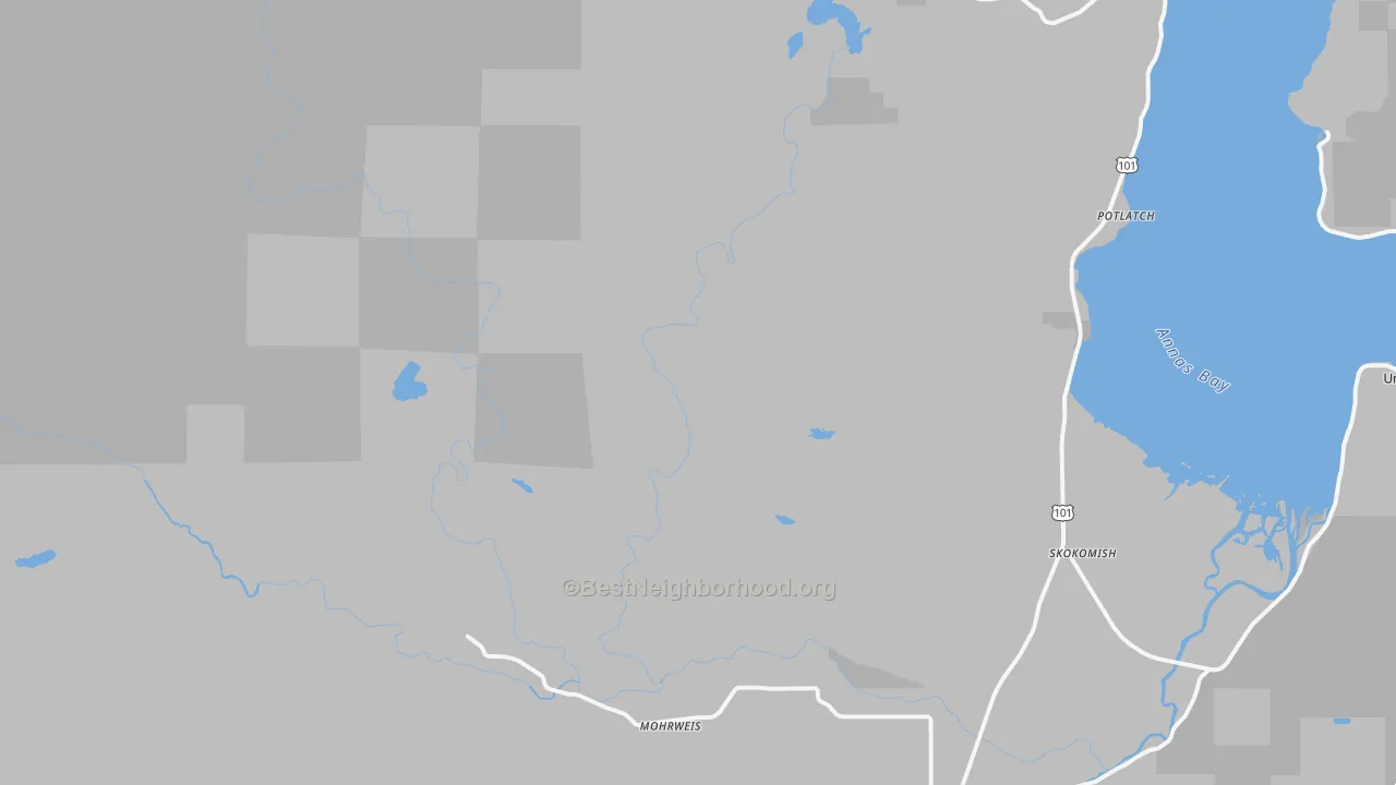 Transit Grade map of Potlatch, WA