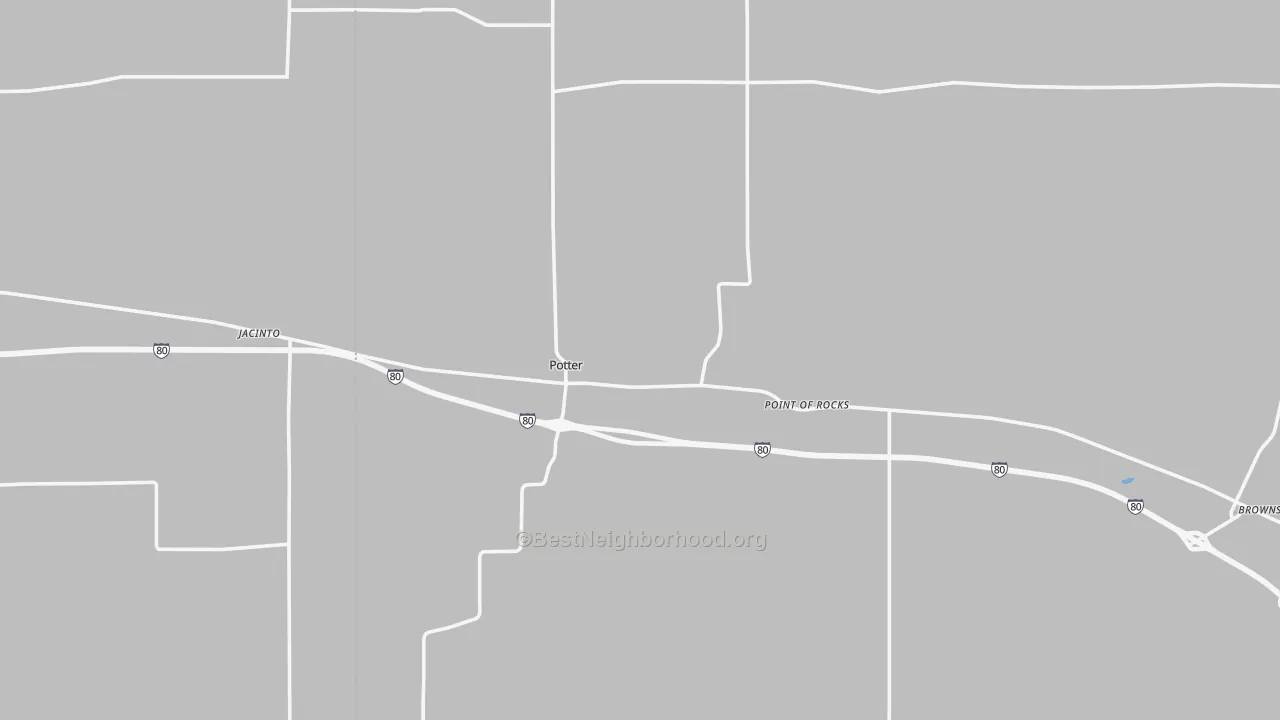 Transit Grade map of Potter, NE