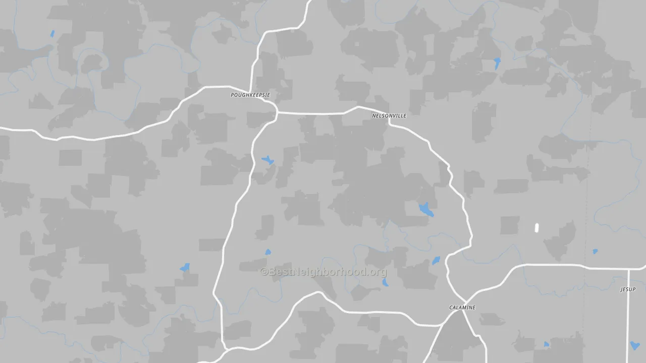 Transit Grade map of Poughkeepsie, AR