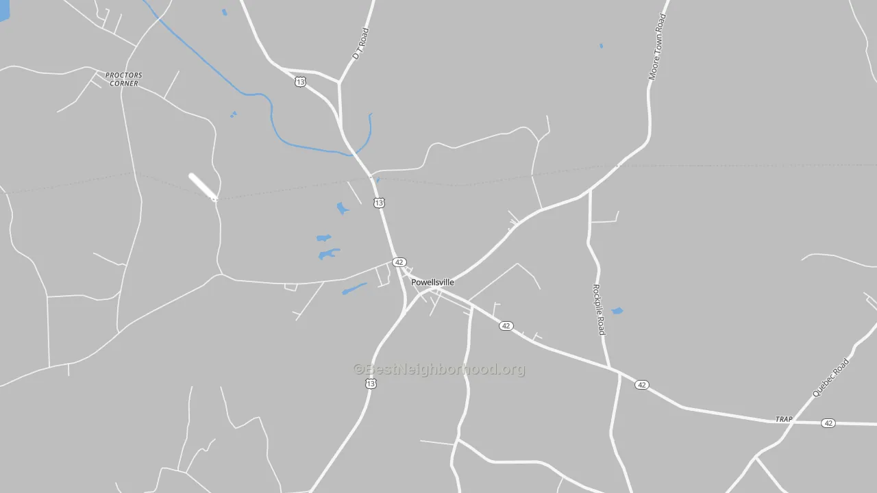 Transit Grade map of Powellsville, NC