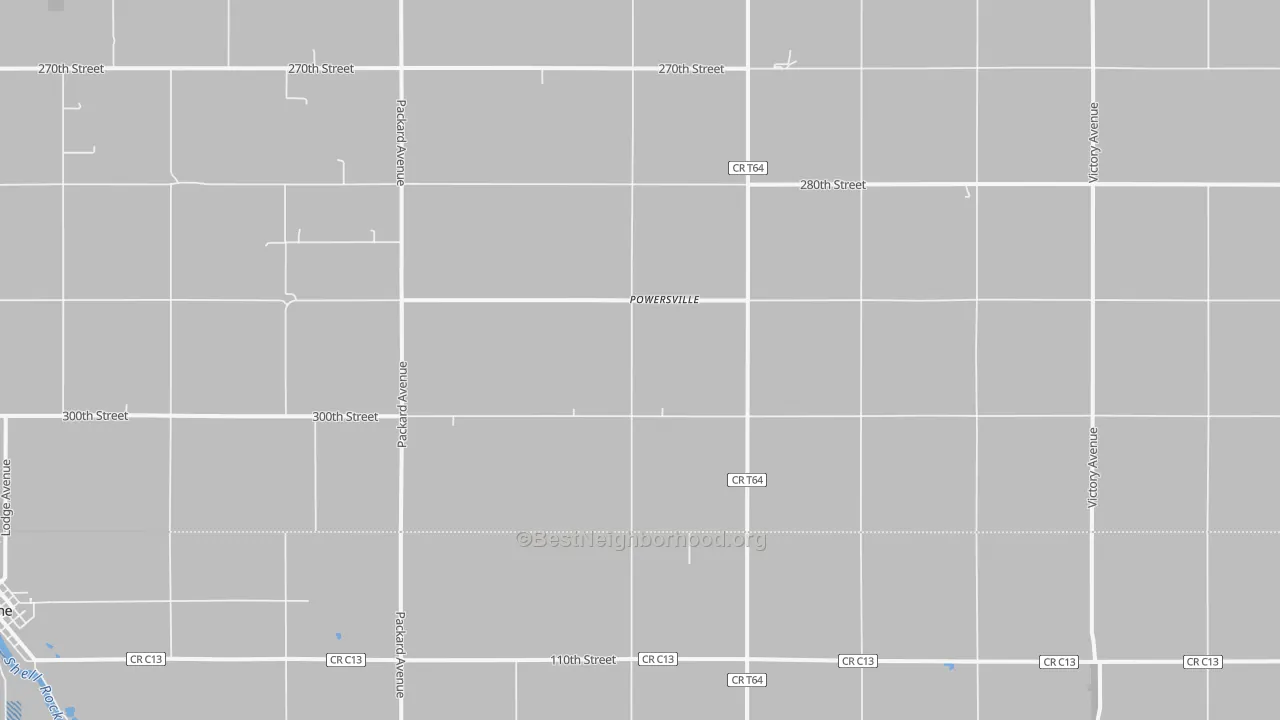 Transit Grade map of Powersville, IA