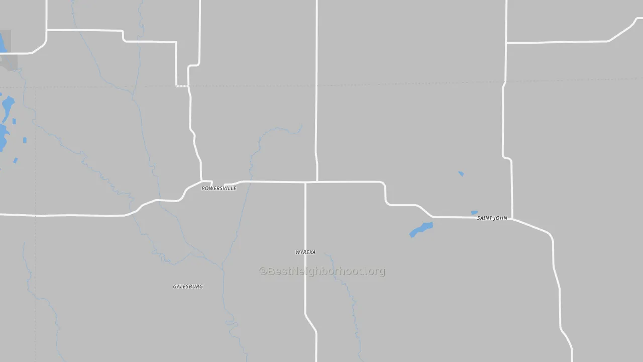 Transit Grade map of Powersville, MO