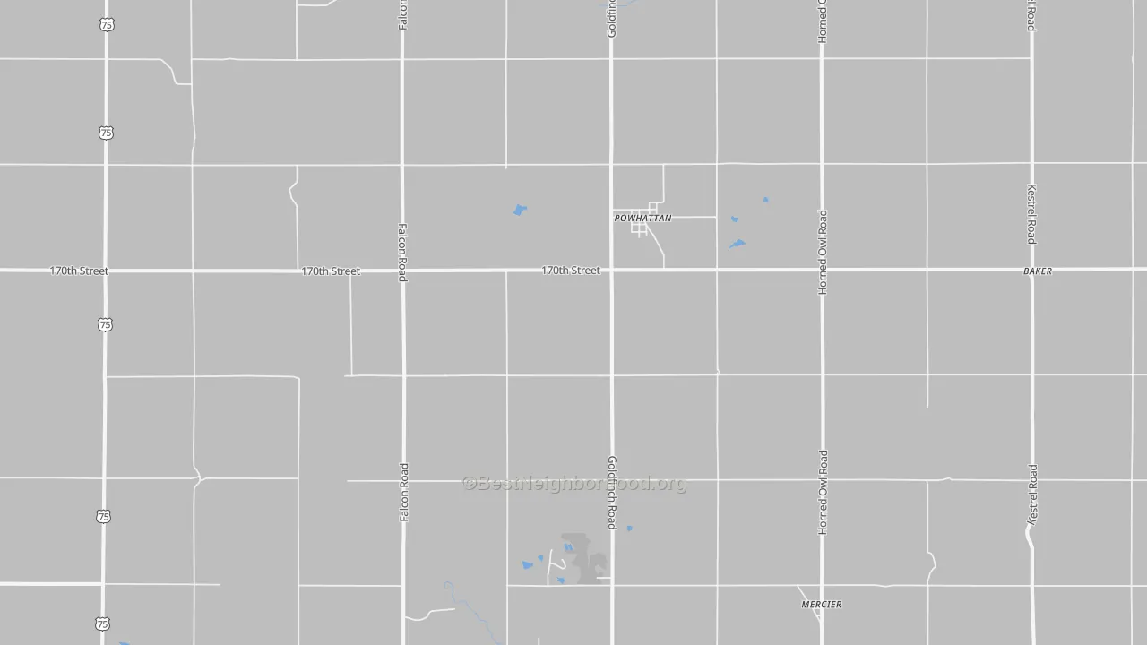Transit Grade map of Powhattan, KS