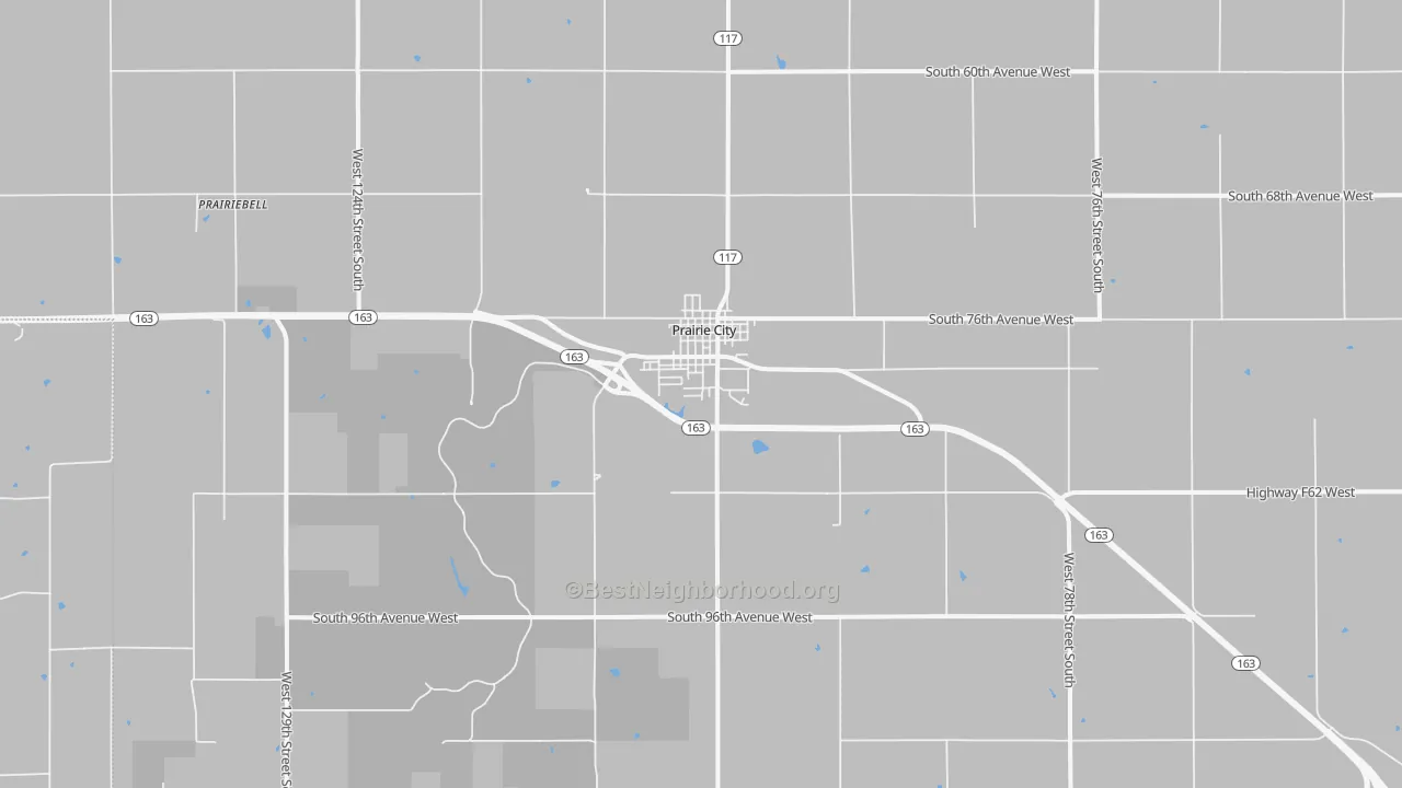 Transit Grade map of Prairie City, IA