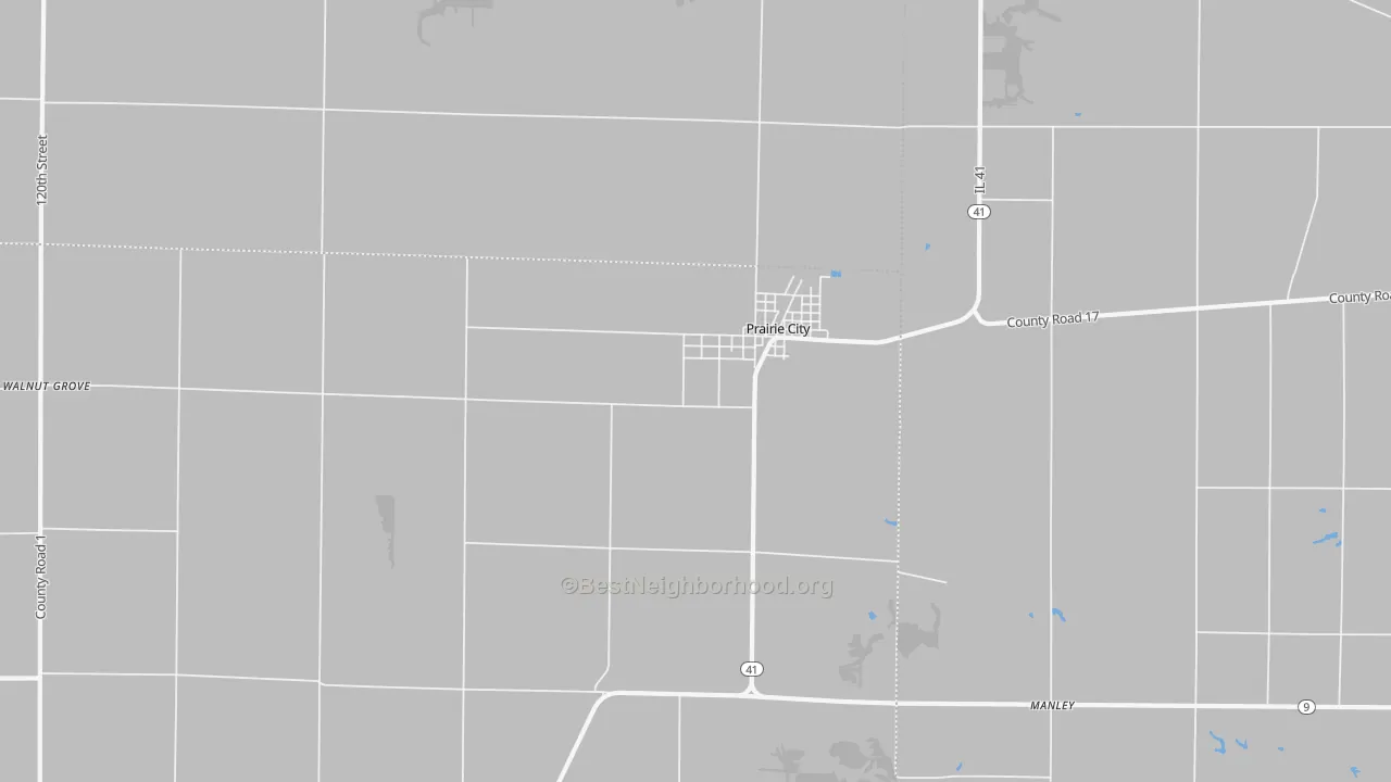 Transit Grade map of Prairie City, IL