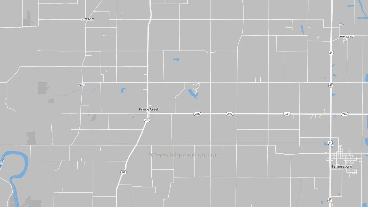 Transit Grade map of Prairie Creek, IN