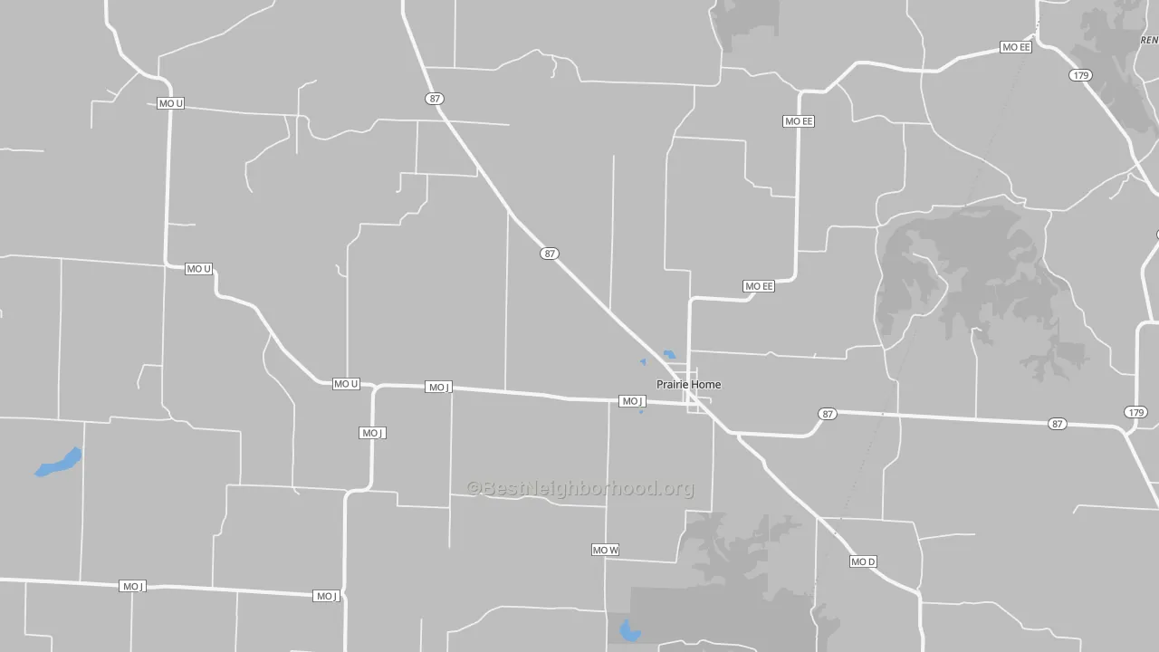 Transit Grade map of Prairie Home, MO