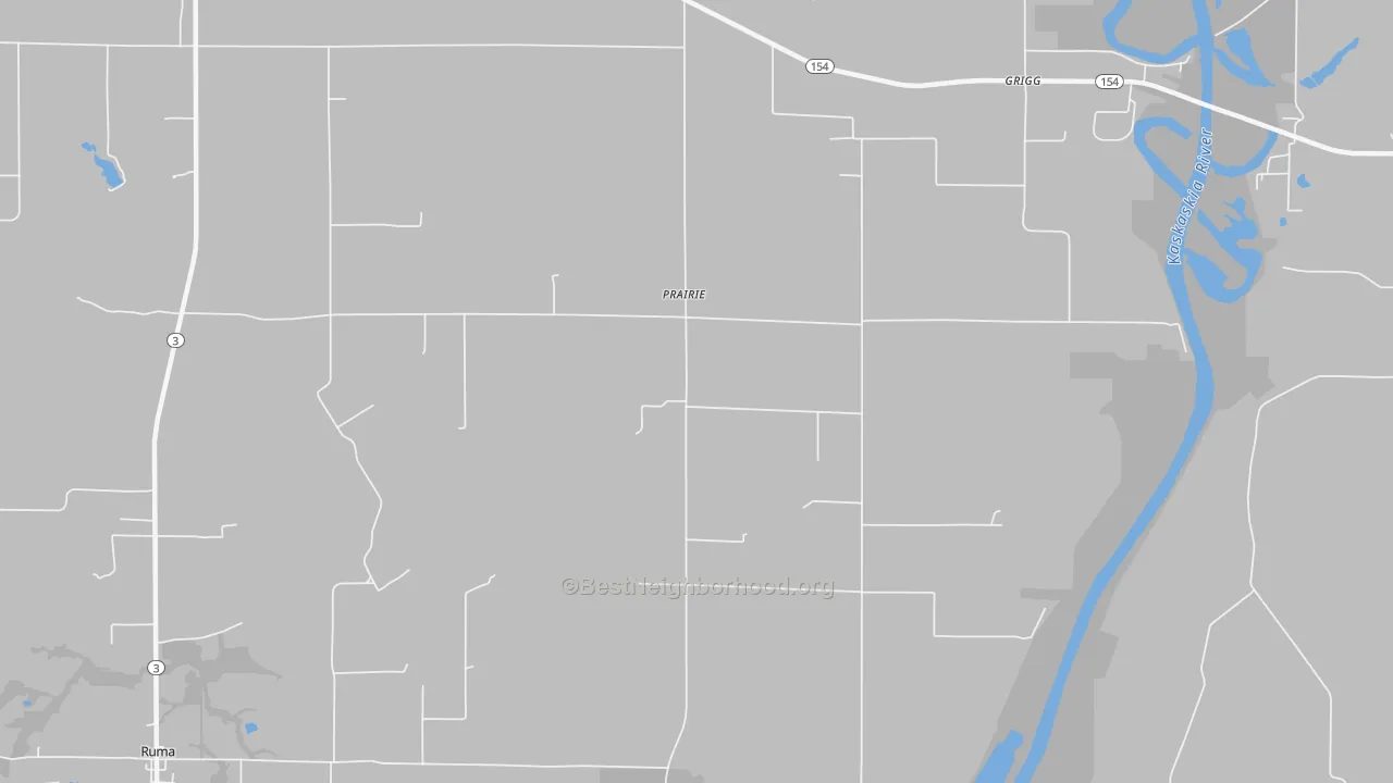 Transit Grade map of Prairie, IL