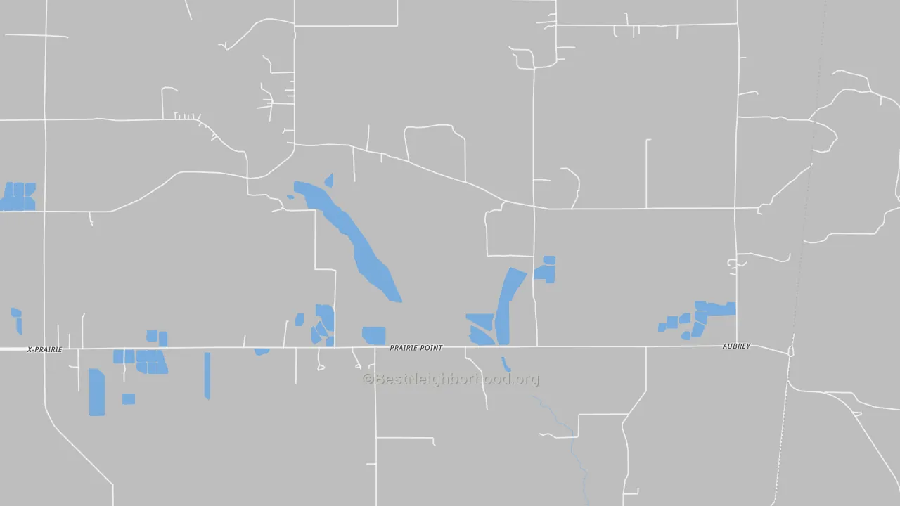 Transit Grade map of Prairie Point, MS