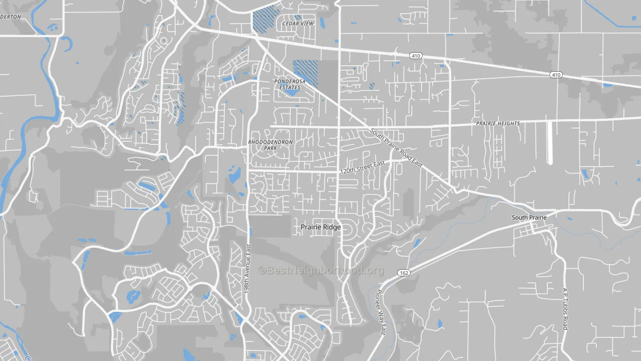 Transit Grade map of Prairie Ridge, WA