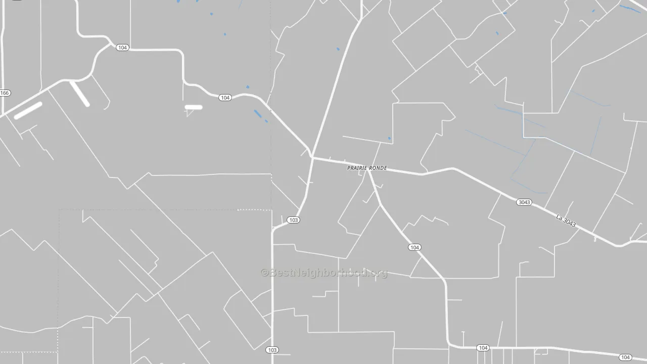 Transit Grade map of Prairie Ronde, LA