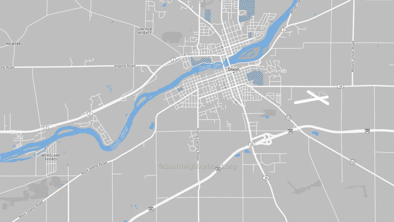 Transit Grade map of Prairieville, IL