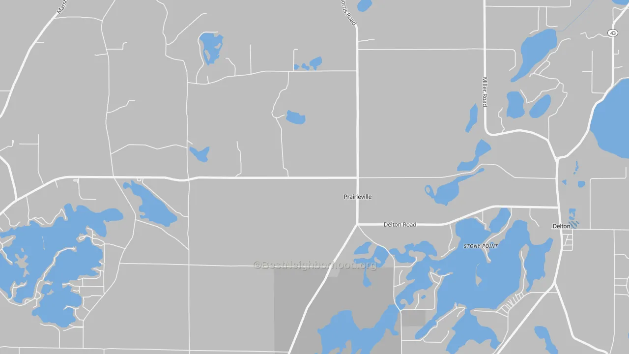 Transit Grade map of Prairieville, MI