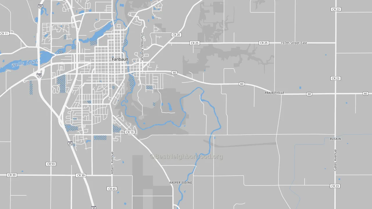 Transit Grade map of Prairieville, MN