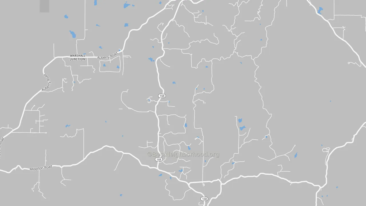 Transit Grade map of Prather, CA