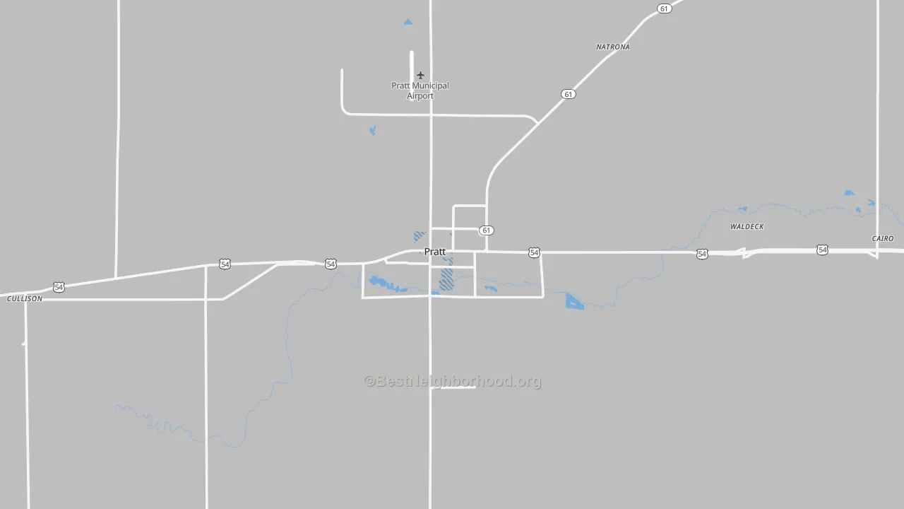 Transit Grade map of Pratt County, KS