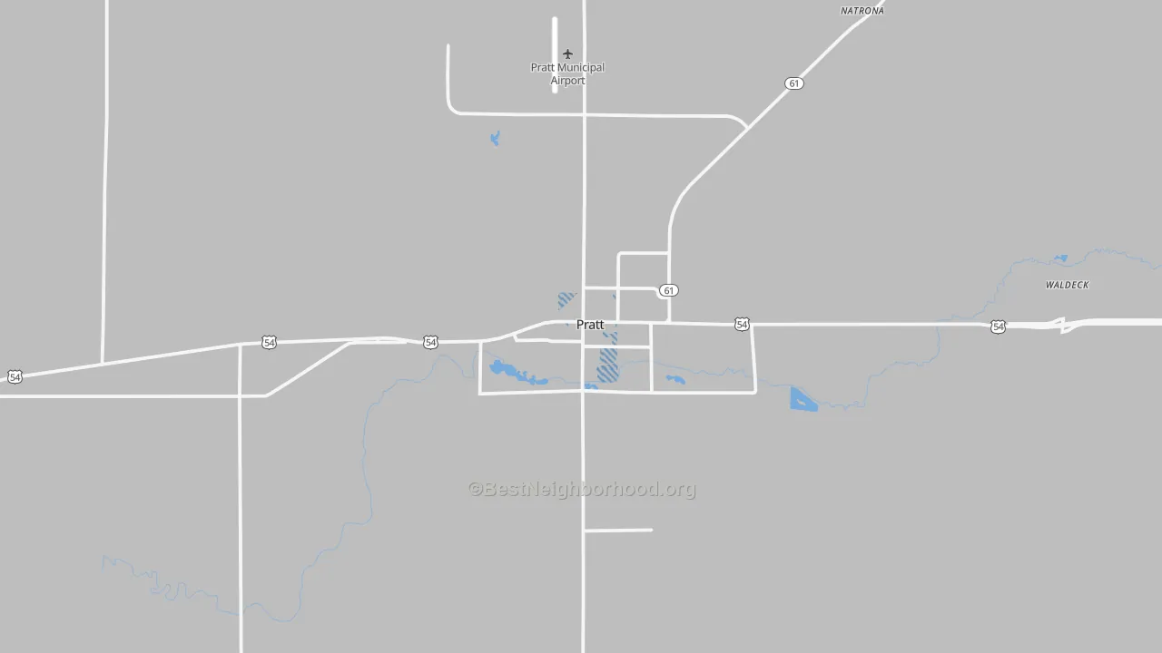 Transit Grade map of Pratt, KS