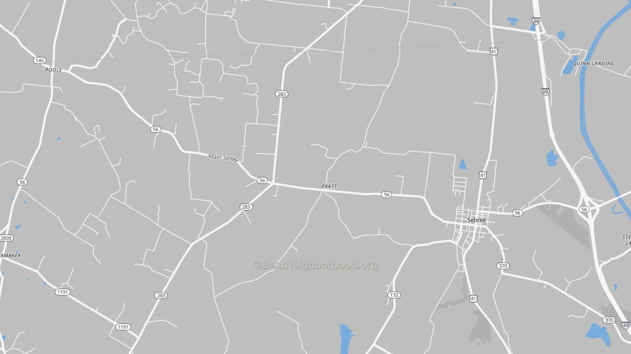 Transit Grade map of Pratt, KY