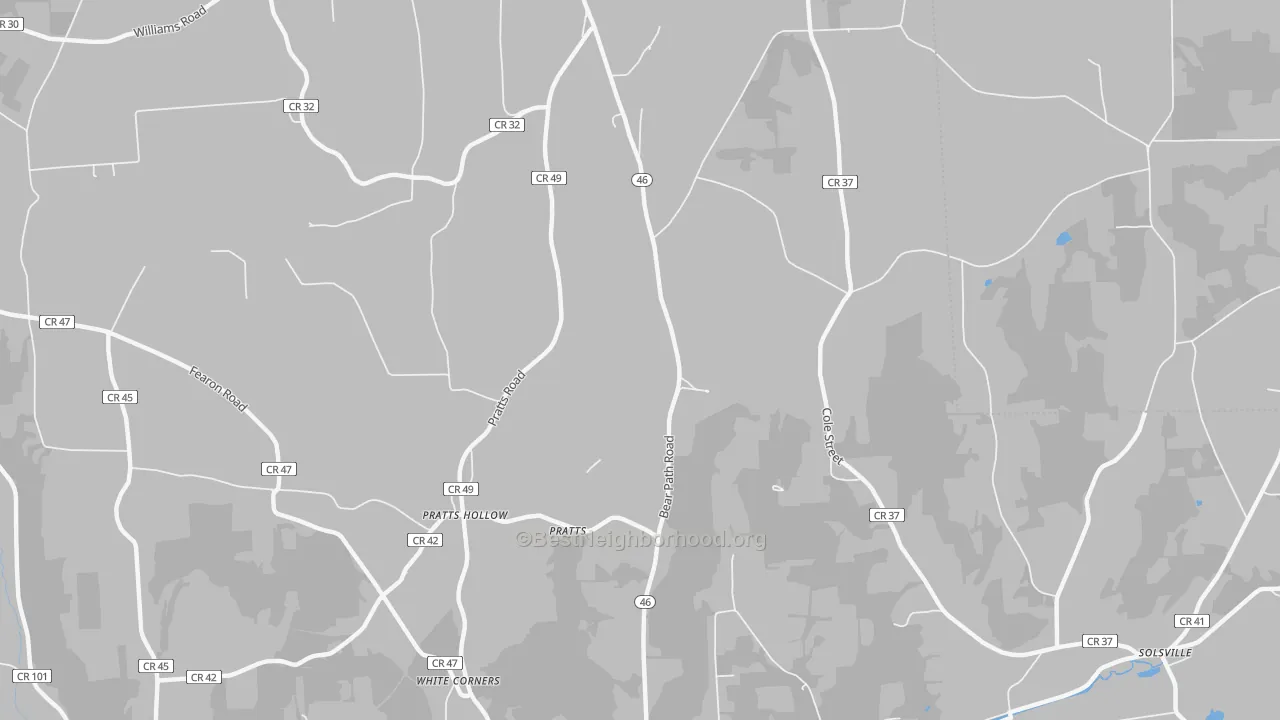 Transit Grade map of Pratts Hollow, NY