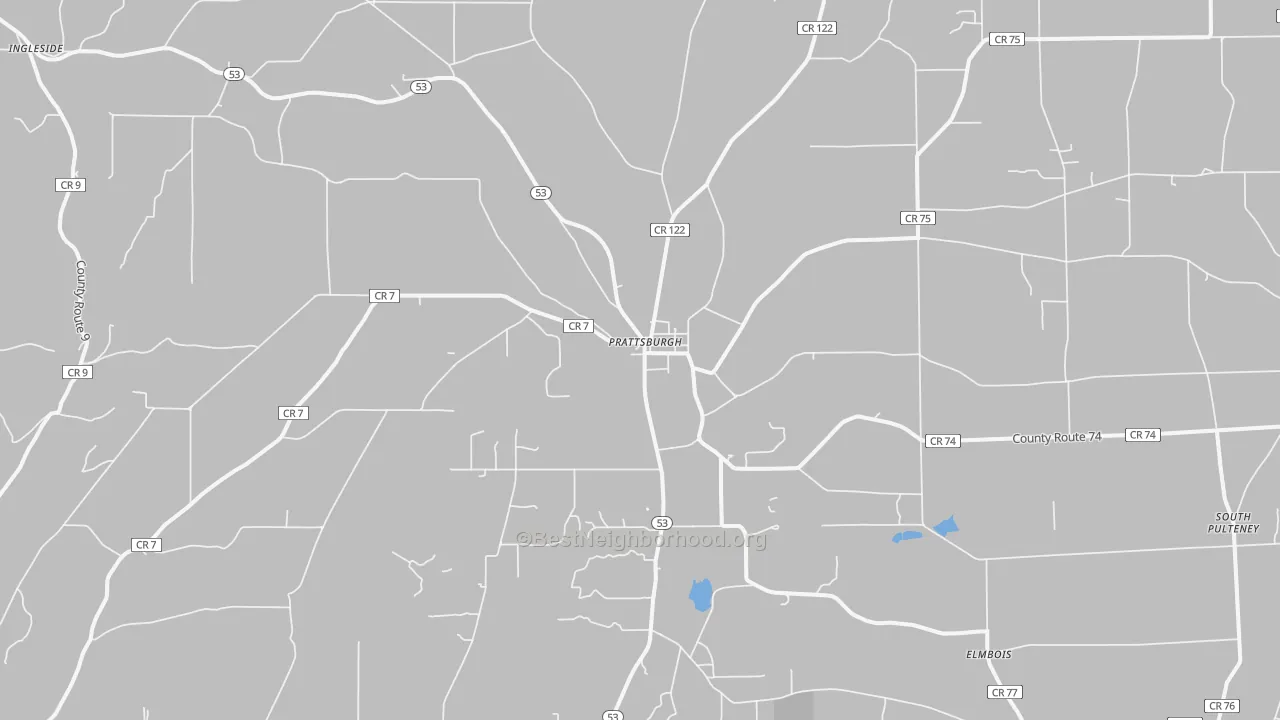 Transit Grade map of Prattsburgh, NY